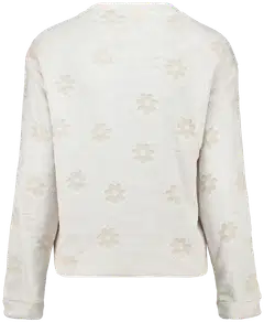 Hailys lasten trikoopaita - cream flower - 3