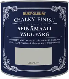 Rust-Oleum Chalky Finish 2,5l seinämaali vesiohenteinen harmaa - 1