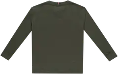 Tommy Hilfiger lasten pitkähihainen trikoopaita KB0KB09846 - Pewter green - 2