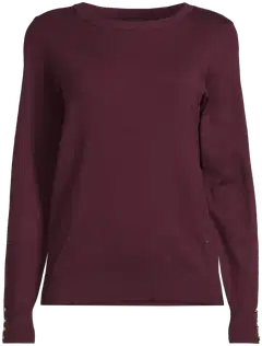 London Fog naisten raidallinen neulepusero 213L262902 - dark wine - 2