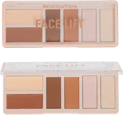 Makeup Revolution Face Lift Palette Light to Medium kasvojen korostuspaletti 6 sävyä 10,8g - 1