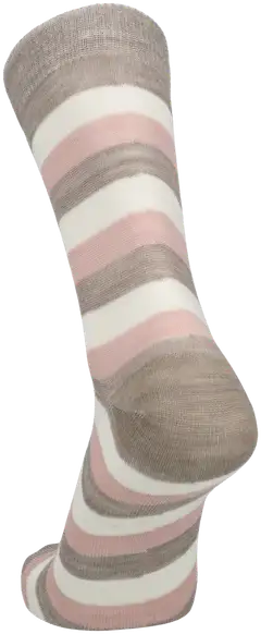 Sukkamestarit naisten merinovillasukat raita - Soft pink - 5