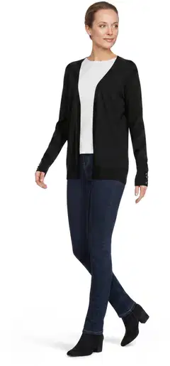 London Fog naisten neuletakki napit 213L262903 - black - 4