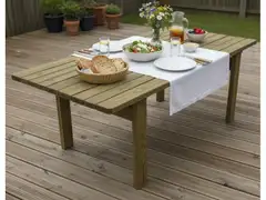 Tammiston Puu Pöytä Amelia 145cm kestopuu vihreä - 4