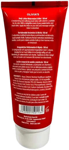 Olivia's vartalovoide vitamin C vesimeloni & minttu 150ml - 2