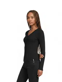 WKLY. naisten ribbitrikoopusero 213W282602 - Black - 1