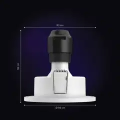Philips Hue Xamento -upotettu alasvalo kylpyhuoneeseen 4.2W 2000-6500K 1200LM chrome 3 kappaletta - 2