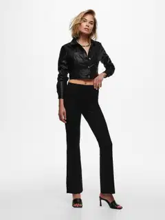 JDY naisten neulehousut Jdypretty Flare - Black - 3