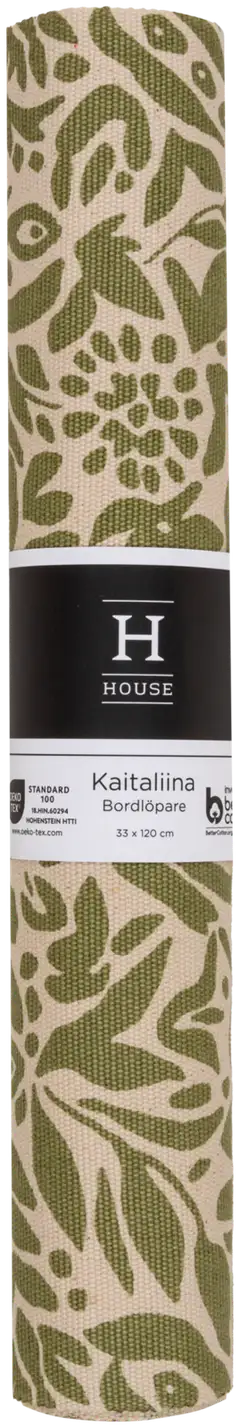 House kaitaliina Takapiha 33 x 120 cm vihreä PatternLab - 2