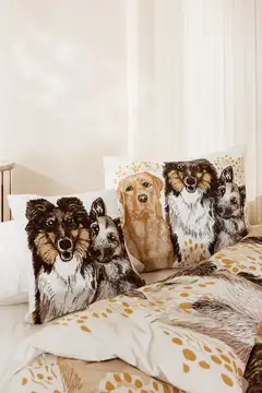 Vallila pussilakanasetti Ystävykset 150x210 cm beige - 2