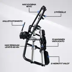 Trekker pyöräteline autoon 2-pyörälle x200 - 2