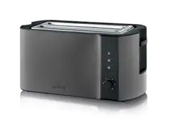 Severin leivänpaahdin neljälle leivälle, Dark Inox AT9341 - 2