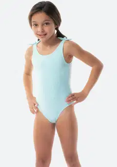 TEX lasten uimapuku solmu raita I276820 - WHITE 1 - 1