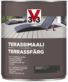 V33 Terassimaali 2,5L Antrasiitti - 1