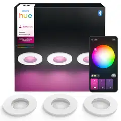 Philips Hue Xamento -upotettu alasvalo 4.2W 2000-6500K 1200Lm valkoinen 3 kappaletta - 3