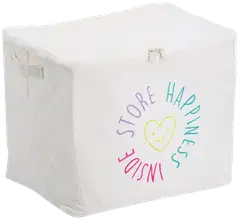 Zeller säilytyskori Happiness vetoketjulla - 1