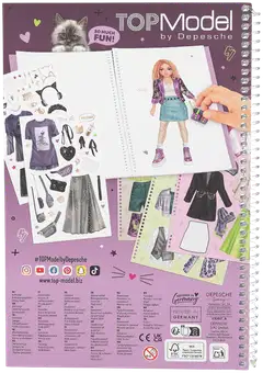 TOPModel tarrakirja Dress Me Up iso REBEL KITTY - 5