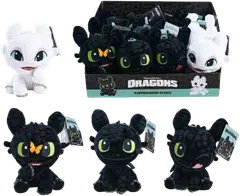 Simba - Universal Toothless / Hampaaton ja Light Fury, pehmo 18 cm, 4 erilaista, lajitelma, myydään yksittäin - 1