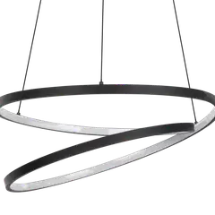 EGLO riippuvalaisin Ruotale LED 37W 55 cm musta/valkoinen - 3