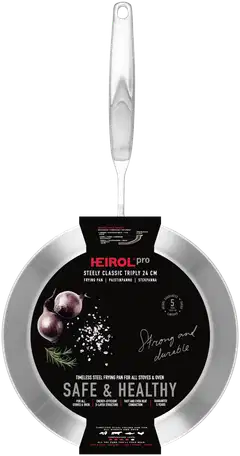 Heirol Paistinpannu 24 cm Steely Classic Triply - 3