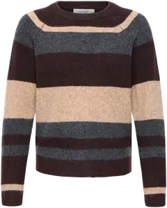B.young naisten neulepusero Byotaja - Java Melange Stripe - 1