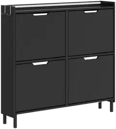 SoBuy kenkäkaappi musta FSR100-E-SCH - 3