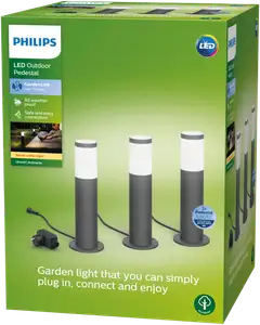 Philips pylväsvalaisin Utrecht matalajännite aloituspakkaus 24W 3kpl - 2