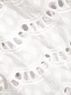 WKLY. naisten pitsihihallinen trikoopusero 213W090136 - WHITE - 5