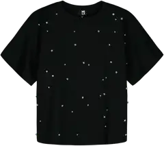 WKLY. naisten t-paita timantti 213W341108 - BLACK - 1