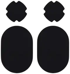 Vaatelaastari FabPatch, STRETCH BLACK -Vaatelaastari, hankaamalla kiinnittyvä tekstiilien korjauspaikka - 2