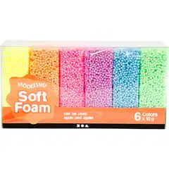 Creativ Company soft foam värilajitelma 6 x 10 g - 1