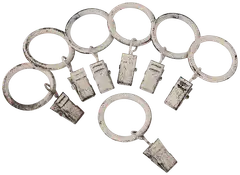 Ihanin verhorengas nipistimellä valkokulta 25/32mm 10kpl - 4