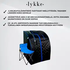 Lykke kannettava infrapunasauna s - 3