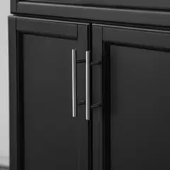 SoBuy keittiösaareke musta FKW110-SCH - 4