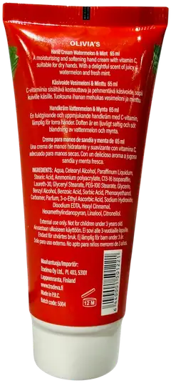 Olivia's käsivoide vitamin C vesimeloni & minttu 65ml - 2
