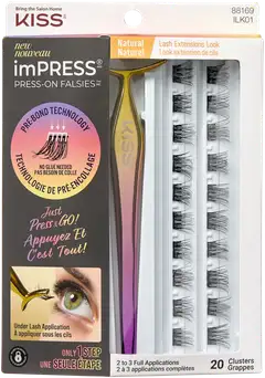 Kiss imPRESS Press-on ripsitupsut - Natural 20kpl - 1