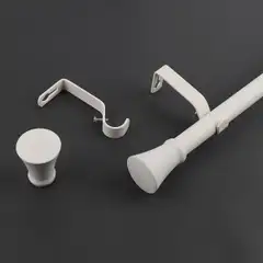 Ihanin verhotanko Emma mattavalkoinen 160-310cm 16/19mm - 2