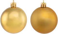 Joulupallo 6 cm 6 kpl kulta - 3