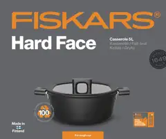 Fiskars Hard Face 5L/26cm kattila kannella - 2