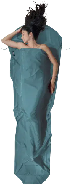 Cocoon makuupussin sisälakana MummyLiner Lyocell, eucalyptus green LM74 - 1