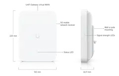 Ubiquiti edistynyt 5G-ulkoyhteyslaite UniFi-yhdyskäytäville U5G-Max-Outdoor - 14