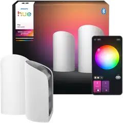Philips Hue Play wall washer -valaisin 20W 2000-6500K 1035LM valkoinen 2 kappaletta - 1