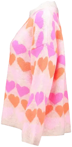 Hailys naisten neule Sa44nna UNF-3305 - beige/pink heart - 2