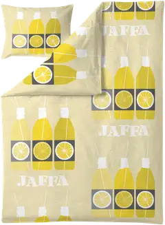 Vallila pussilakanasetti Jaffa 150x210 cm keltainen - 1