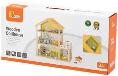 Viga Toys puinen kalustettu nukkekoti - 2