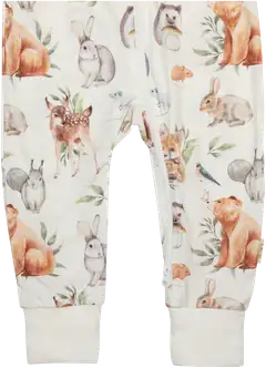 Ma-ia family vauvojen pyjama Metsäneläimet 203517 - Luonnonvalkoinen - 3