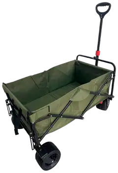 Fornorth puutarhakärry 115x61x105cm 100kg, oliivi - 3