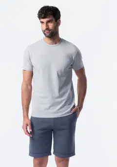 TEX miesten pikeekankaiset joggershortsit I275371 - Glacier - 4