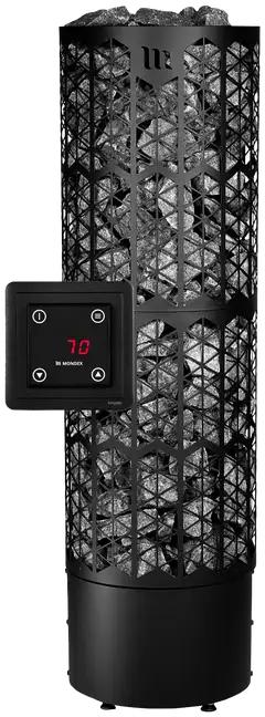 Mondex sähkökiuas Kaira E2W 9,0 kW musta, sisältää WiFi - 2