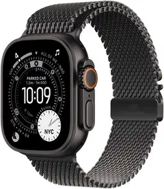Apple Watch Ultra 3 GPS + Cellular 49mm mustatitaani kotelo, mustatitaani Milanese ranneke - L - MF1T4KS/A - 2
